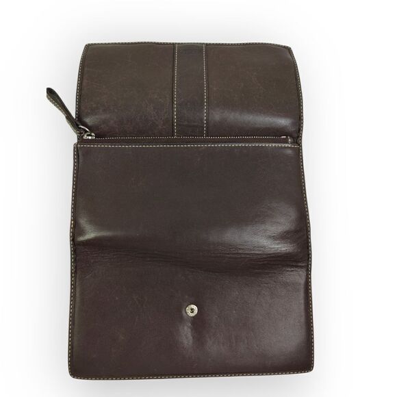 VTG COACH BROWN GENUINE LEATHER WALLET PURSE - Picture 3 of 7